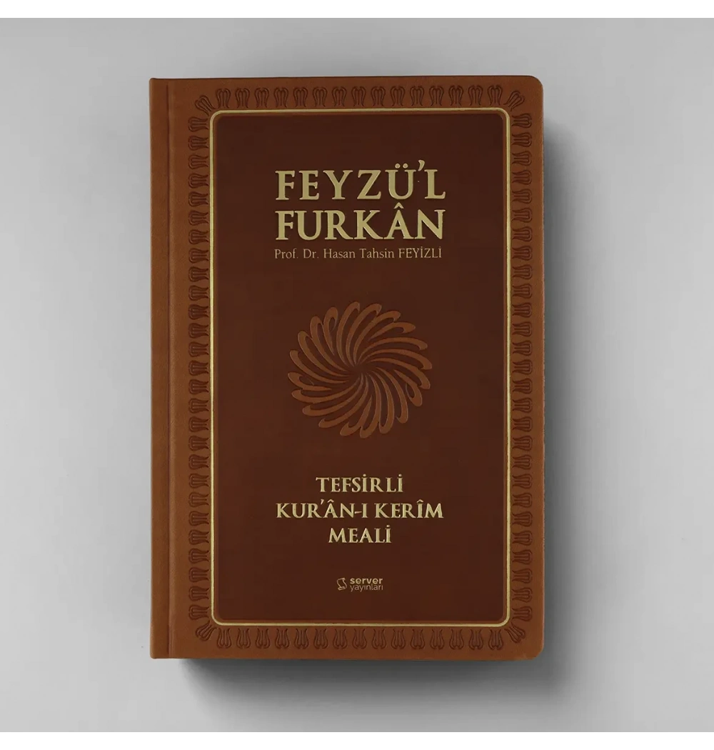 Feyzül Furkan Tefsirli Metinsiz Meal Büyük Boy Kahverengi Ciltli Server
