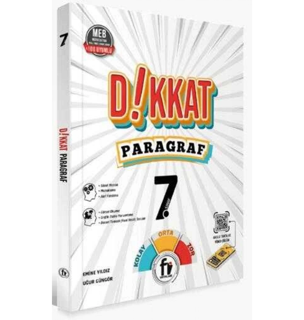 Fi 7.Sınıf Paragraf Dikkat Soru Bankası Fi Yayınları