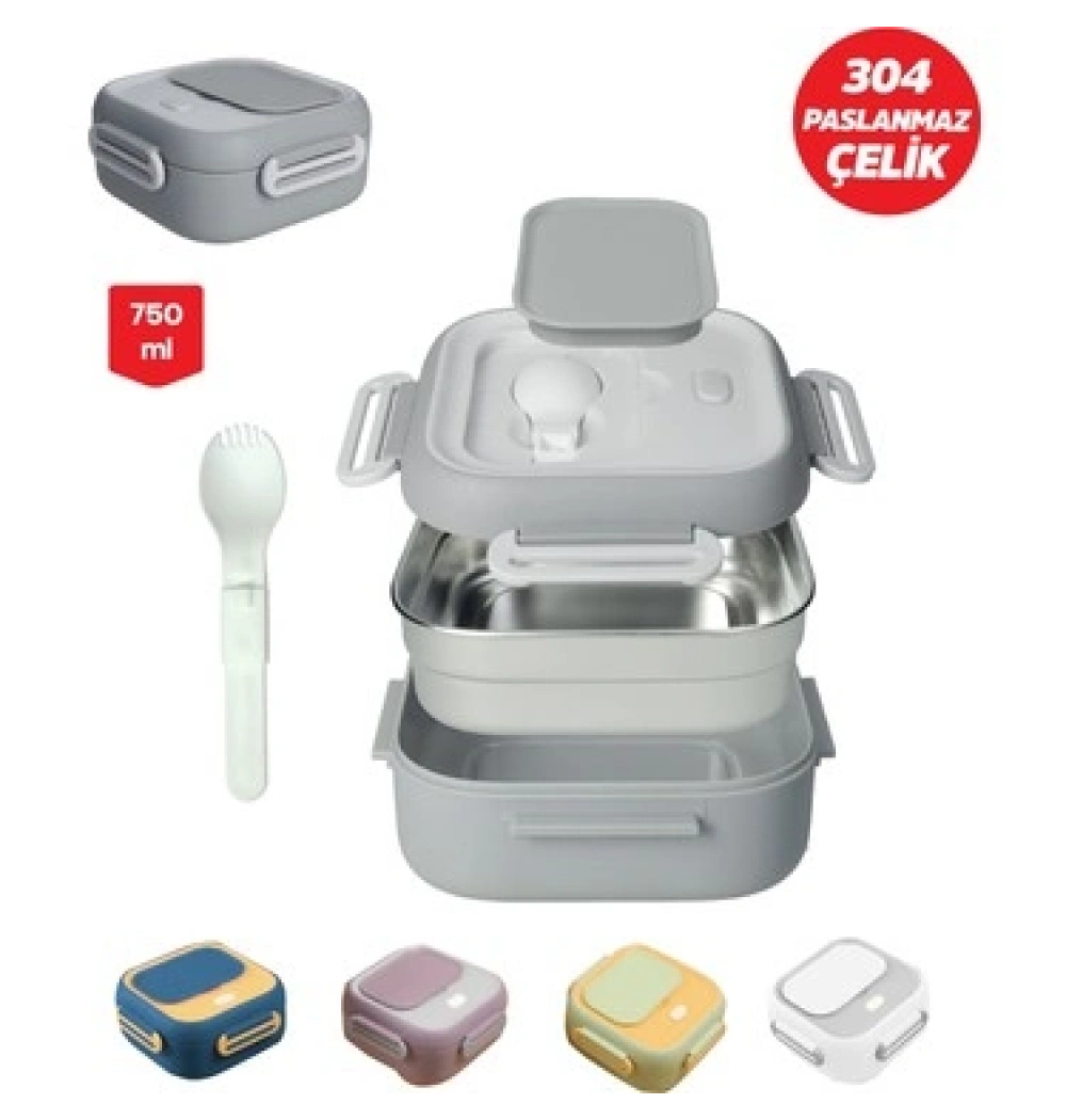 FixPoint Çelik Beslenme Kabı 750ml P-1407 (48)