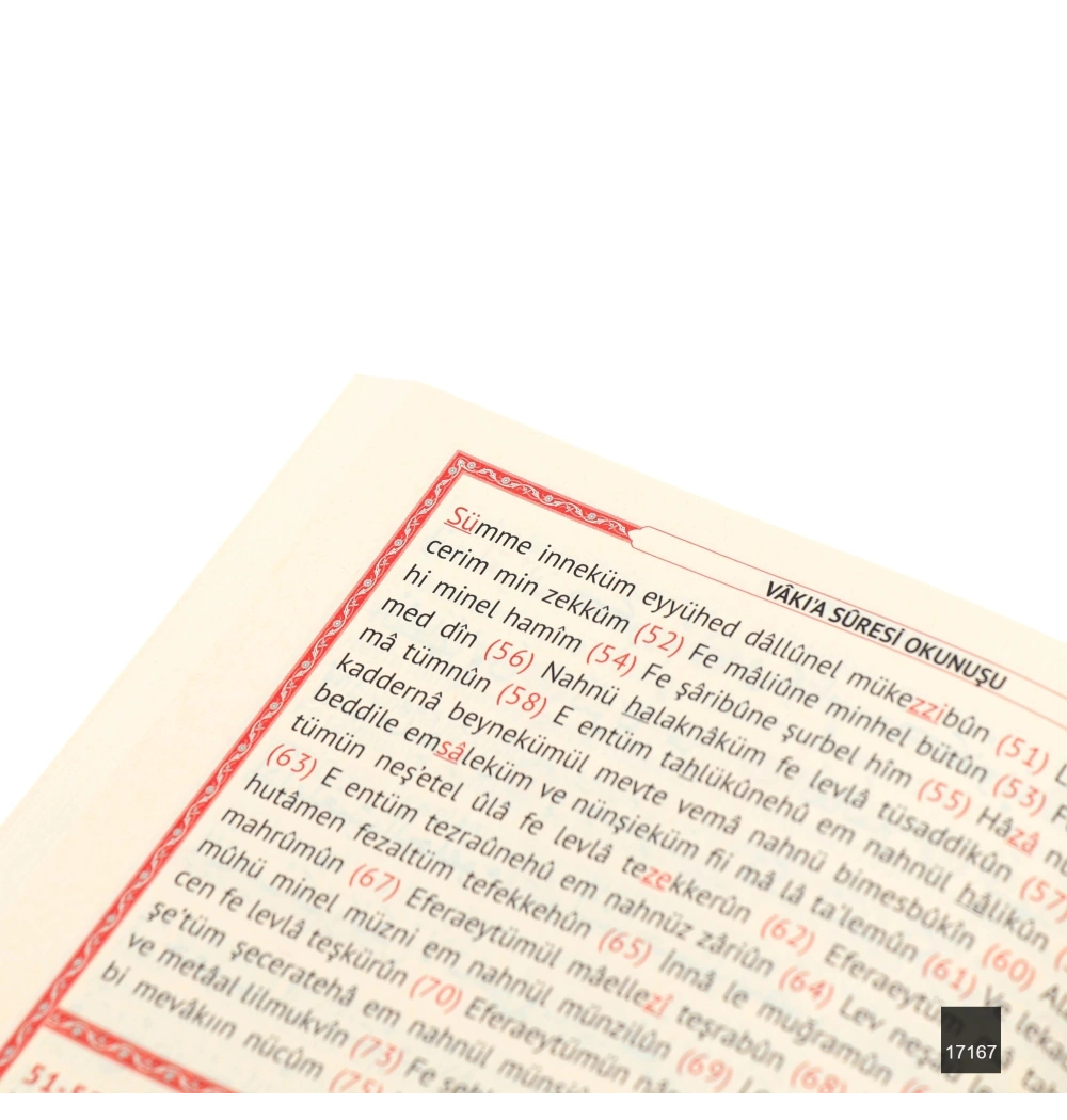 FN Orta Boy 224 Sayfa Münacat Cüzü Karton Kapak Yasin -  Pembe