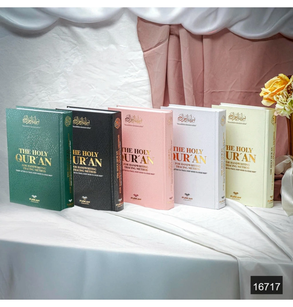 FN Orta Boy İngilizce Sıvama Kapak Gölgeli Kuranı Kerim