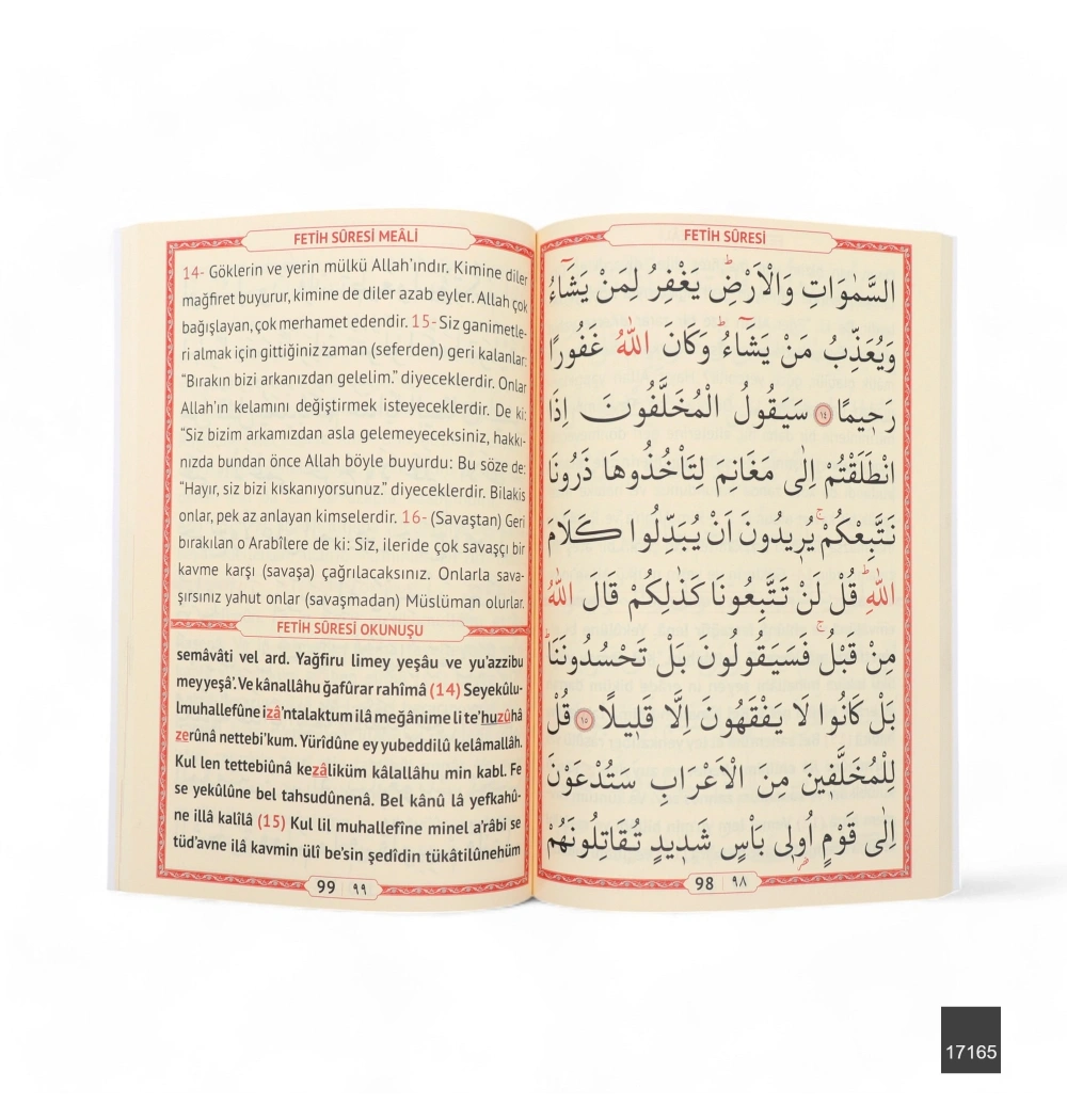 FN Rahle Boy 192 Sayfa İri Yazılı Karton Kapak Yasin - Yeşil