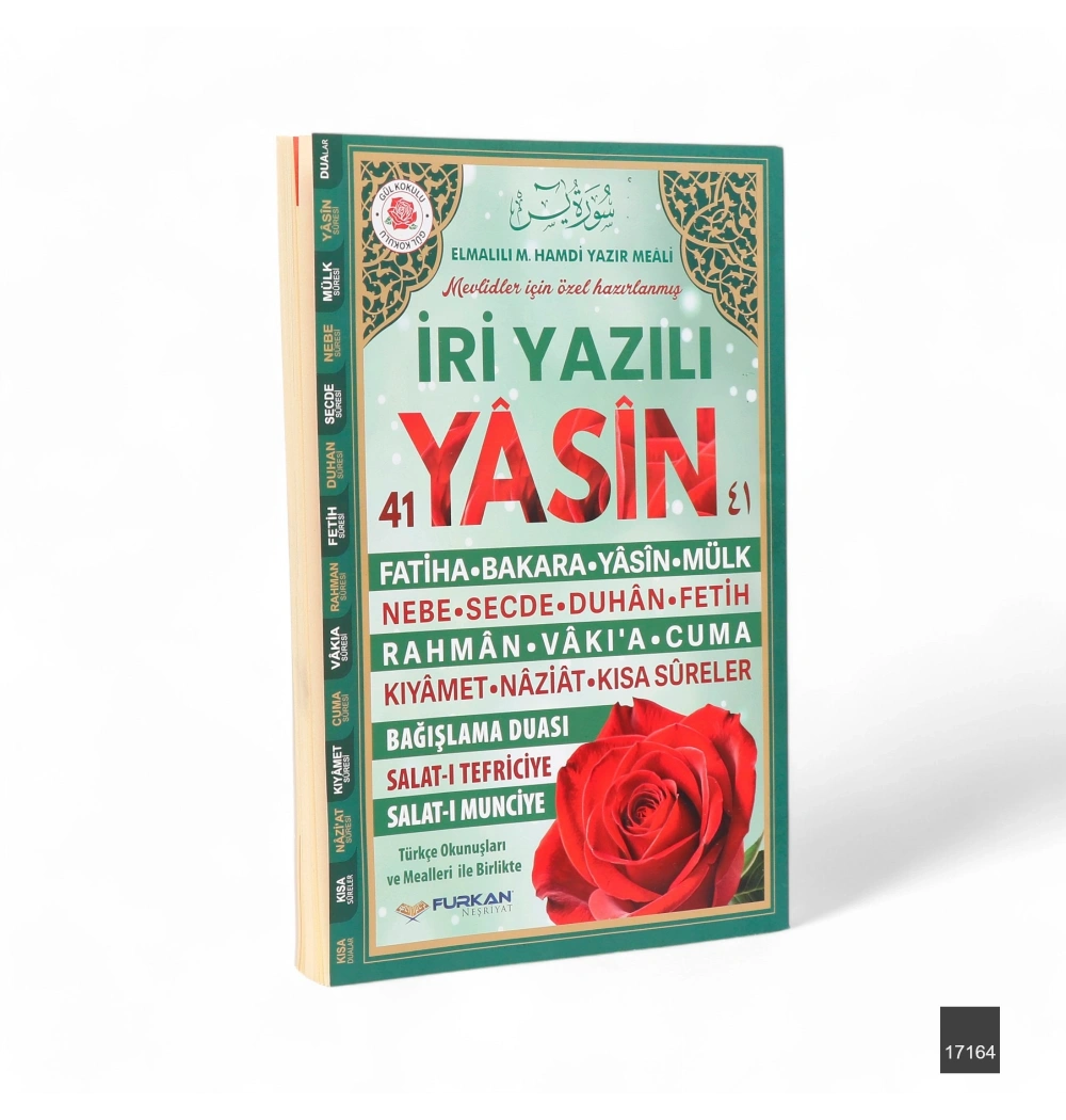 Furkan 17164 Orta Boy İri Yazılı Yasin Cüzü Gül Kokulu 192 Shf