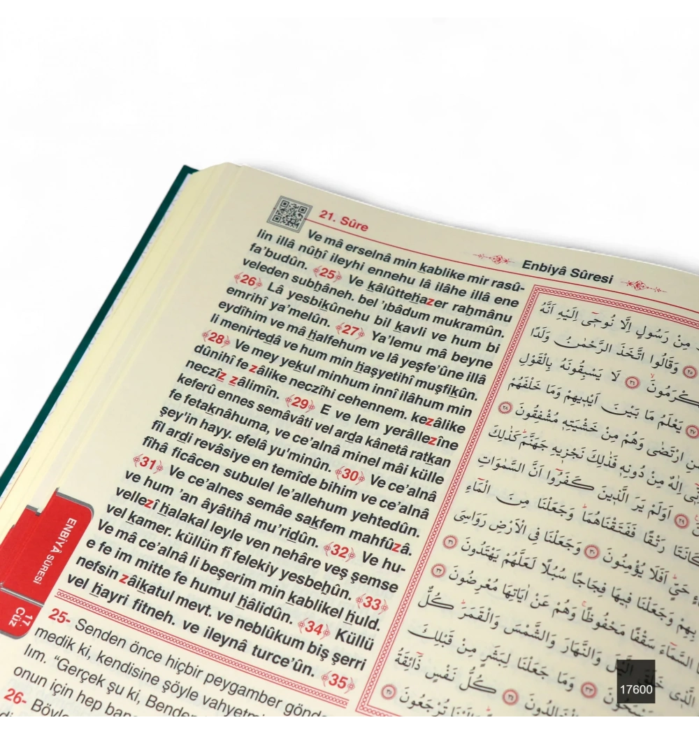 FURKAN 17601 RAHLE BOY 3 LÜ KURANI KERİM MEALİ