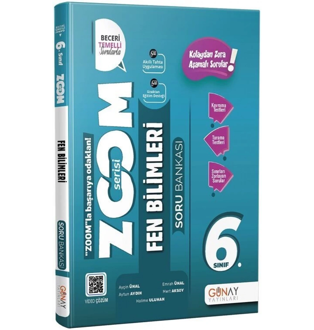 Günay 6.Sınıf Fen Bilimleri Soru Bankası Zoom Serisi