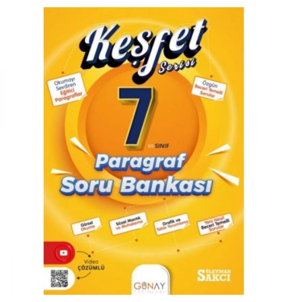 Günay 7.Sınıf Paragraf Soru Bankası Keşfet Serisi