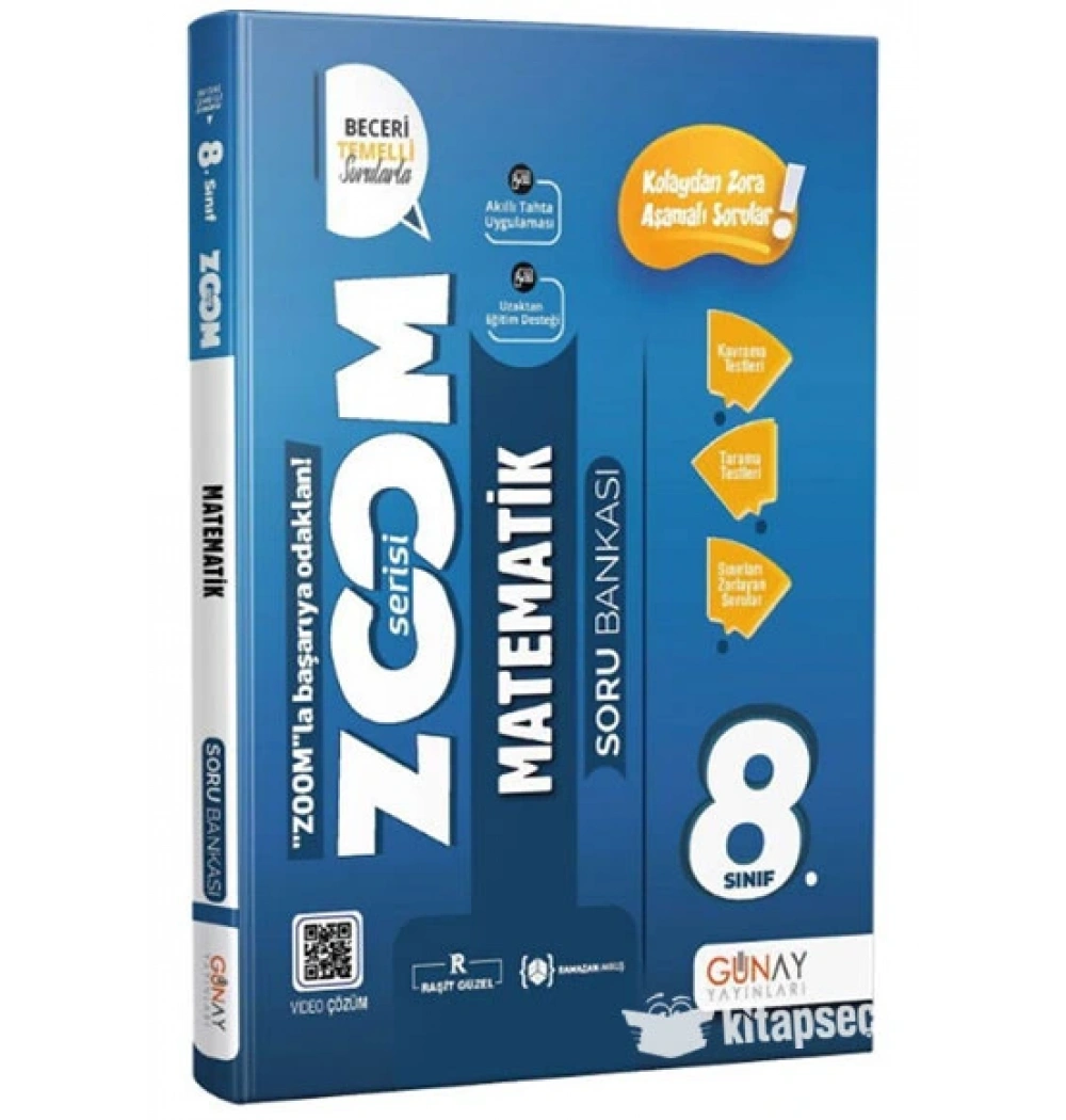 Günay 8.Sınıf Matematik Soru Bankası Zoom Serisi