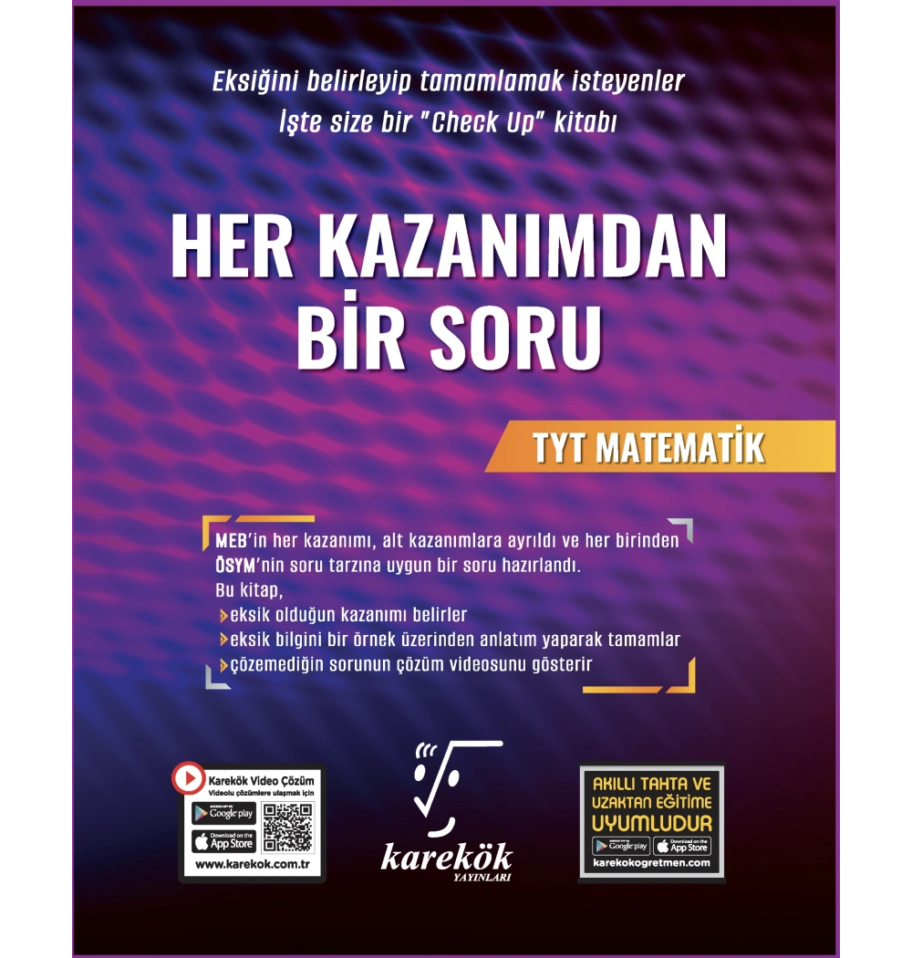 HER KAZANIMDAN BİR SORU TYT MATEMATİK KAREKÖK