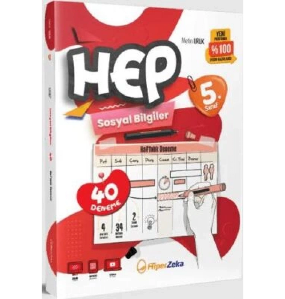 Hiperzeka 5.Sınıf Hep Sosyal Bilgiler 40 Deneme