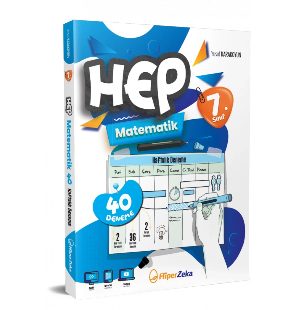 Hiperzeka 7.Sınıf Hep Matematik 40 Deneme