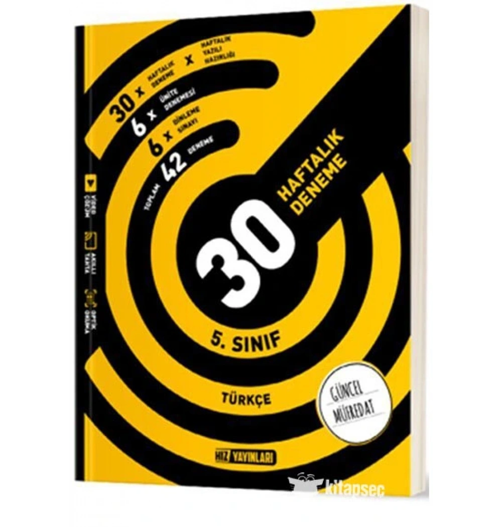 HIZ 5.SINIF TÜRKÇE 30 HAFTALIK DENEME