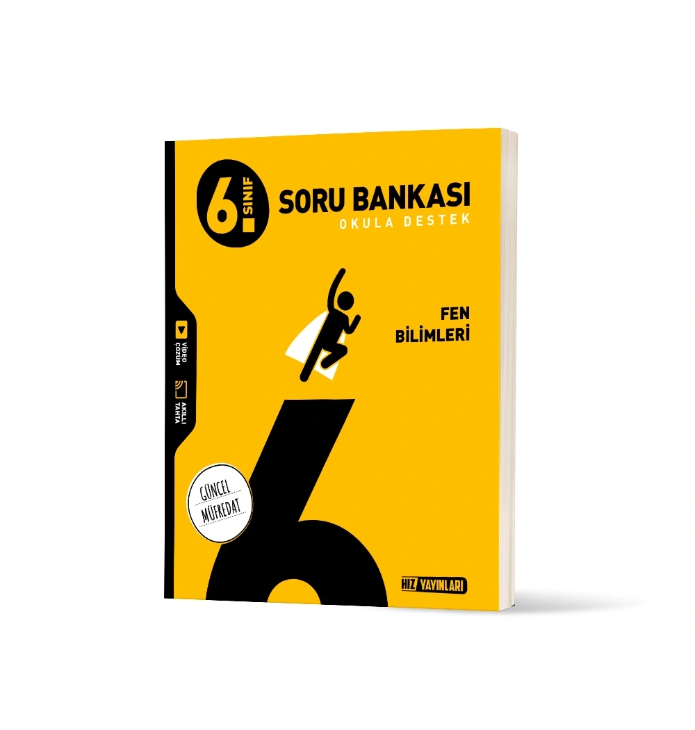 Hız 6.Sınıf Fen Bilimleri Soru Bankası Okula Destek Güncel Müfredat