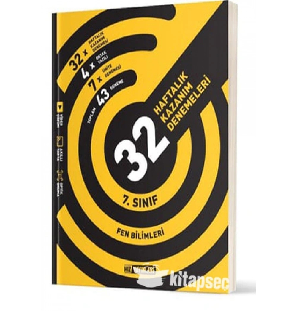 Hız 7.Sınıf Fen Bilimleri 32 Haftalık Denemeleri