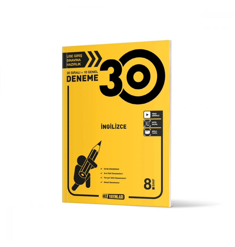 Hız 8.Sınıf İngilizce 30 Deneme