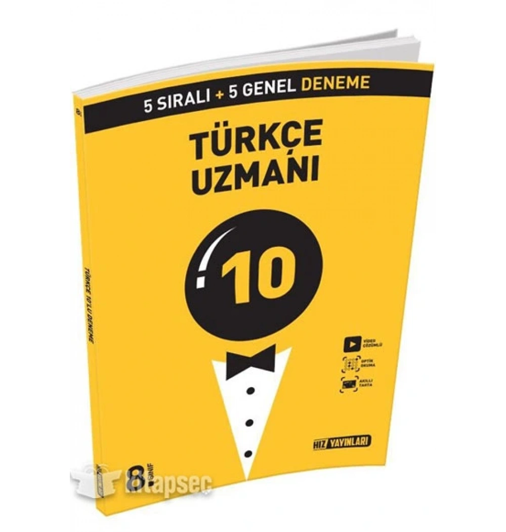 Hız 8.Sınıf Türkçe Uzmanı 10 Deneme