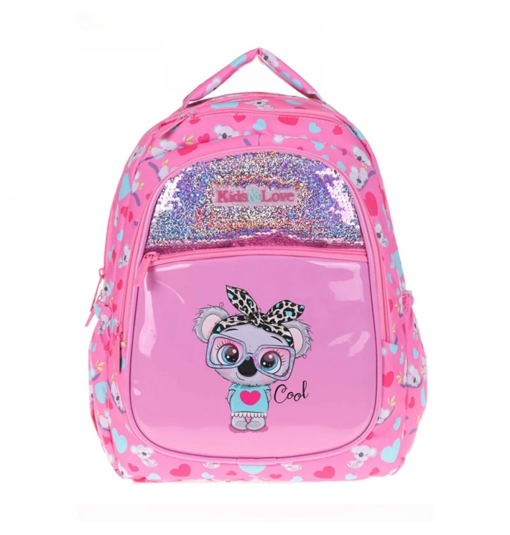 KAUKKO KIDS&LOVE PULLU RUGAN KOALA L5102 KARINCA ÇANTA