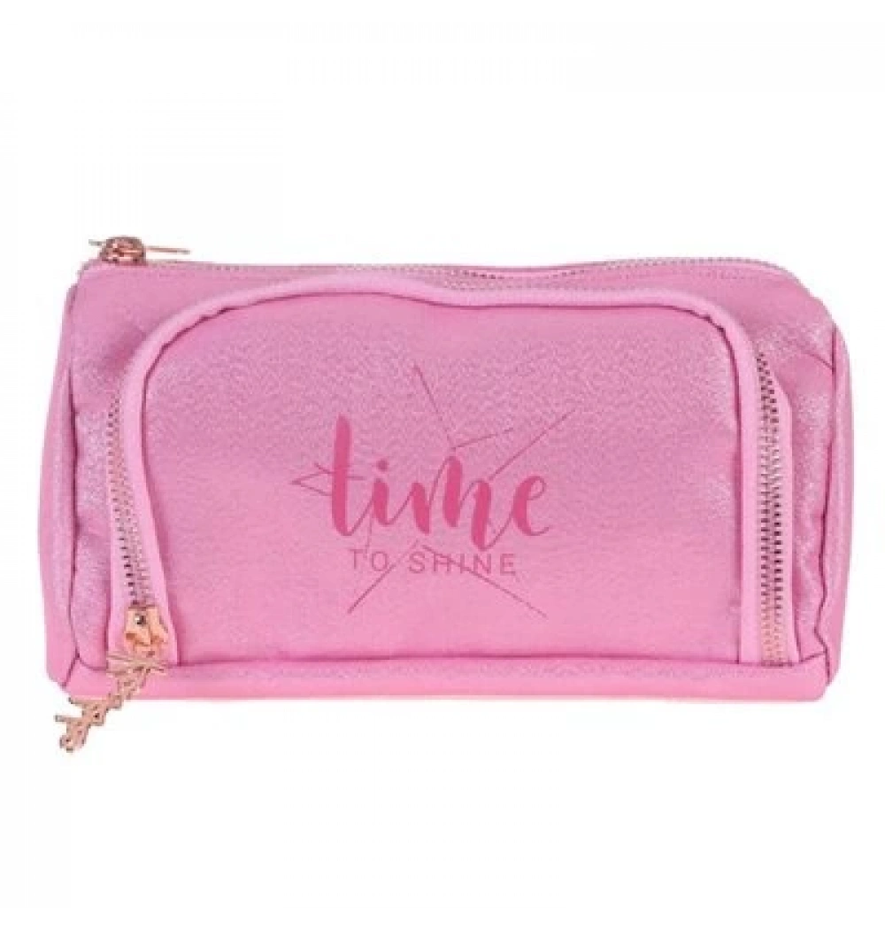 KAUKKO SPARKLE PLUMPY KALEM ÇANTASI (PEMBE) K2307 KARINCA ÇANTA