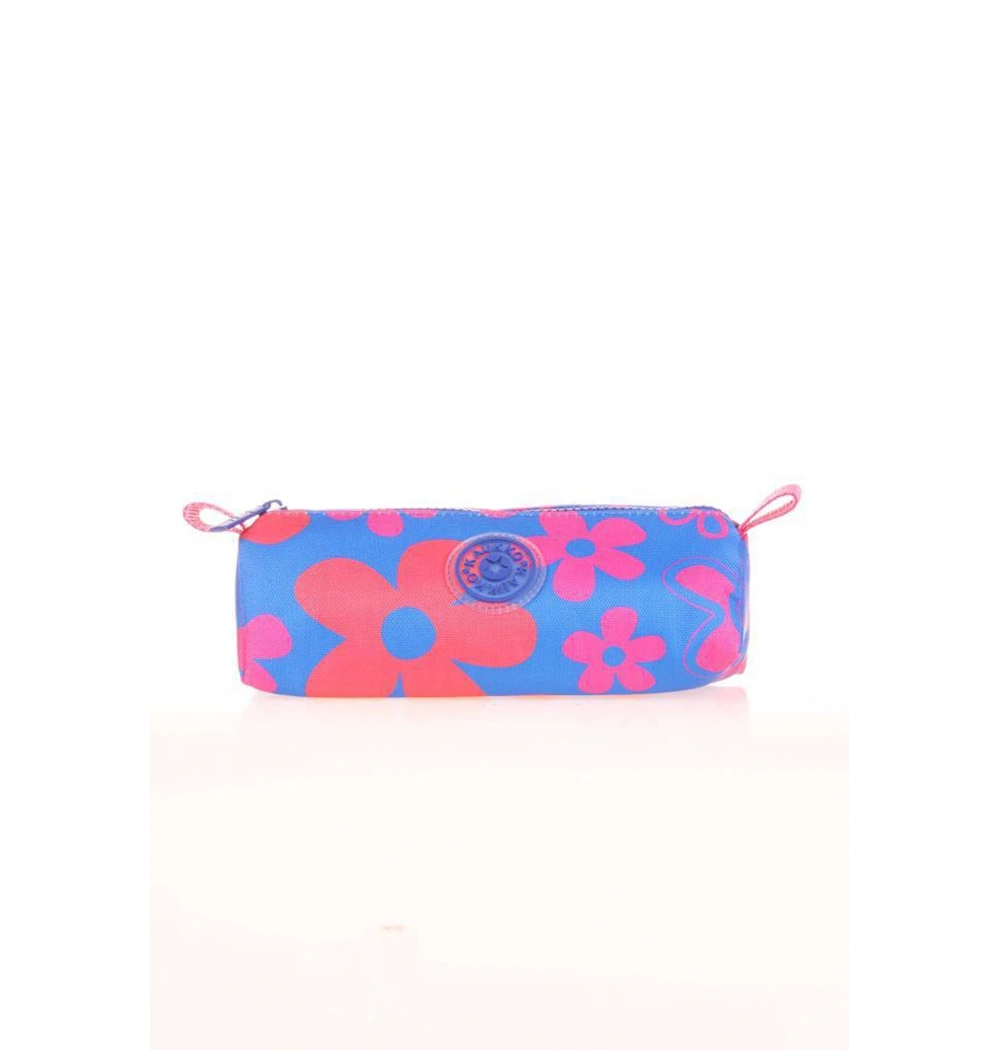 KAUKKO TRIANGLE FAVORİTE KALEM ÇANTASI (BLUE FLOWERS) K2577 KARINCA ÇANTA