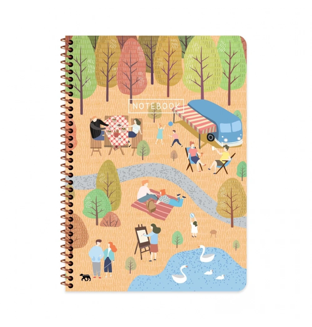 Keskin A4 80 Yp.Çizgili Karton Kp.Spr.Mevsimler Defter 387211-99