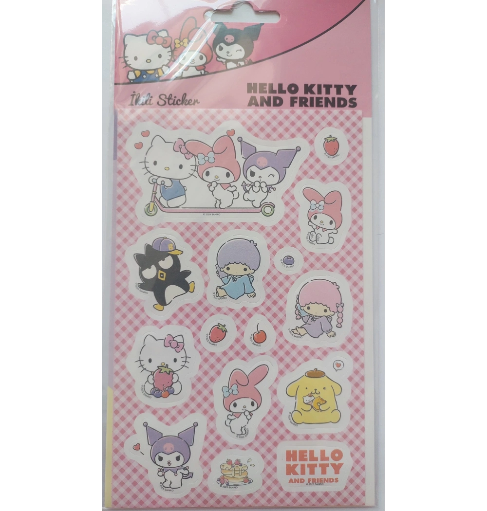 Keskin Color Hello Kıtty 2Li Kuşe Sticker 221400-13