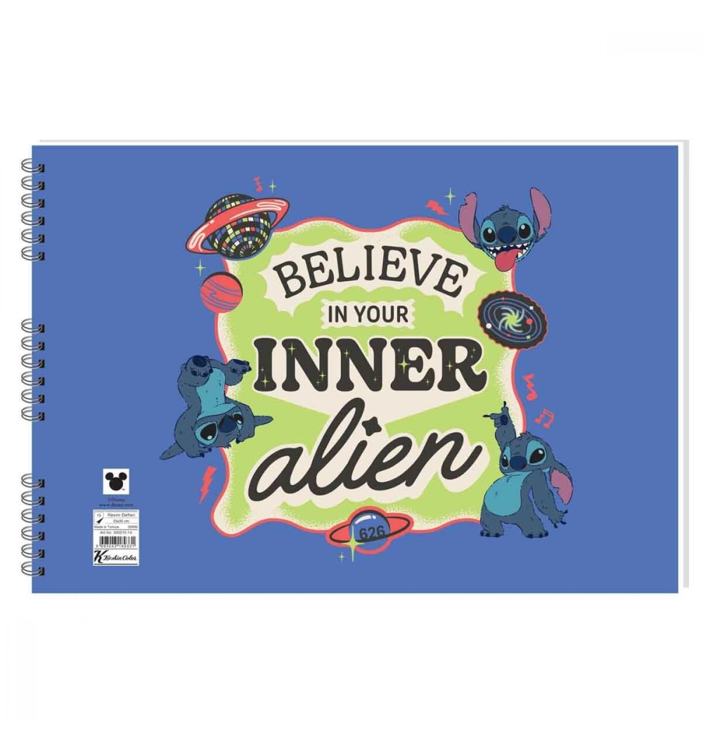 Keskin Color Lilo&Stitch 25*35 15 Yp. Spiralli Resim Defteri 300215-14