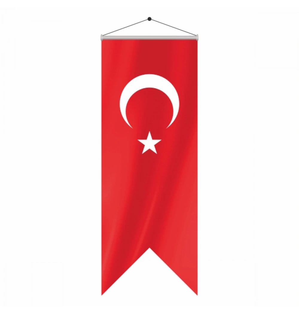 KIRLANGIÇ BAYRAK TÜRK 50X150 SATEN *
