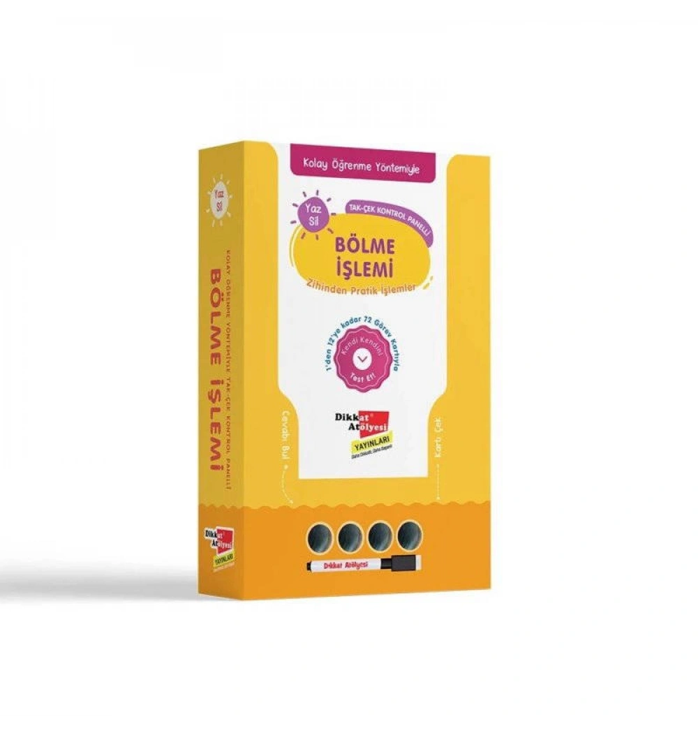 Kolay Öğrenme Yöntemiyle Bölme İşlemi Takım Set Dikkat Atölyesi