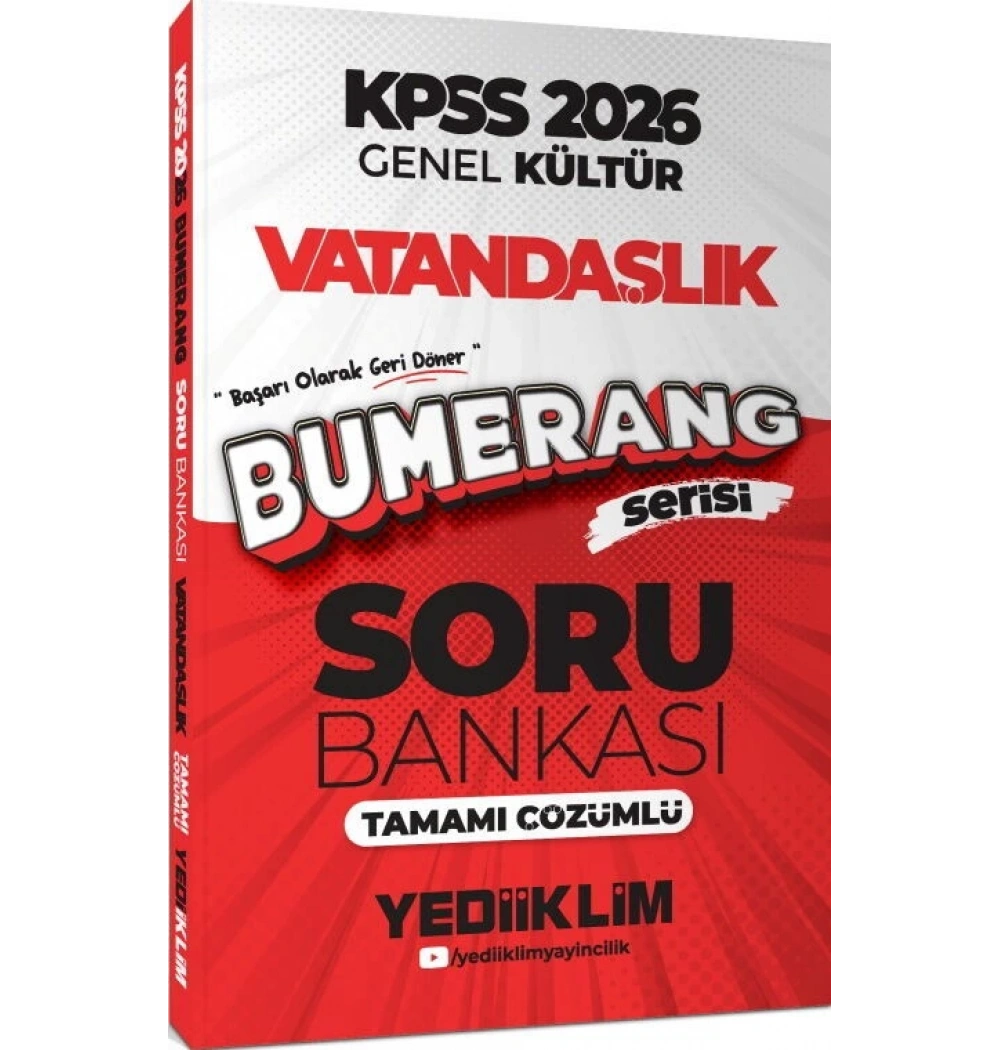 Kpss 2026 Bumerang Vatandaşlık Soru Bankası Yediiklim