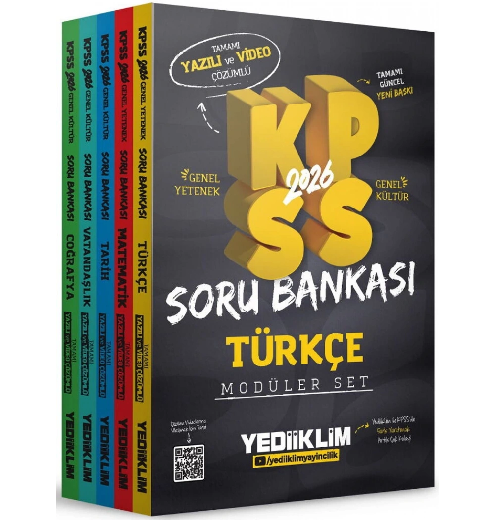Kpss 2026 Gy Gk Modüler Soru Bankası Seti Yediiklim