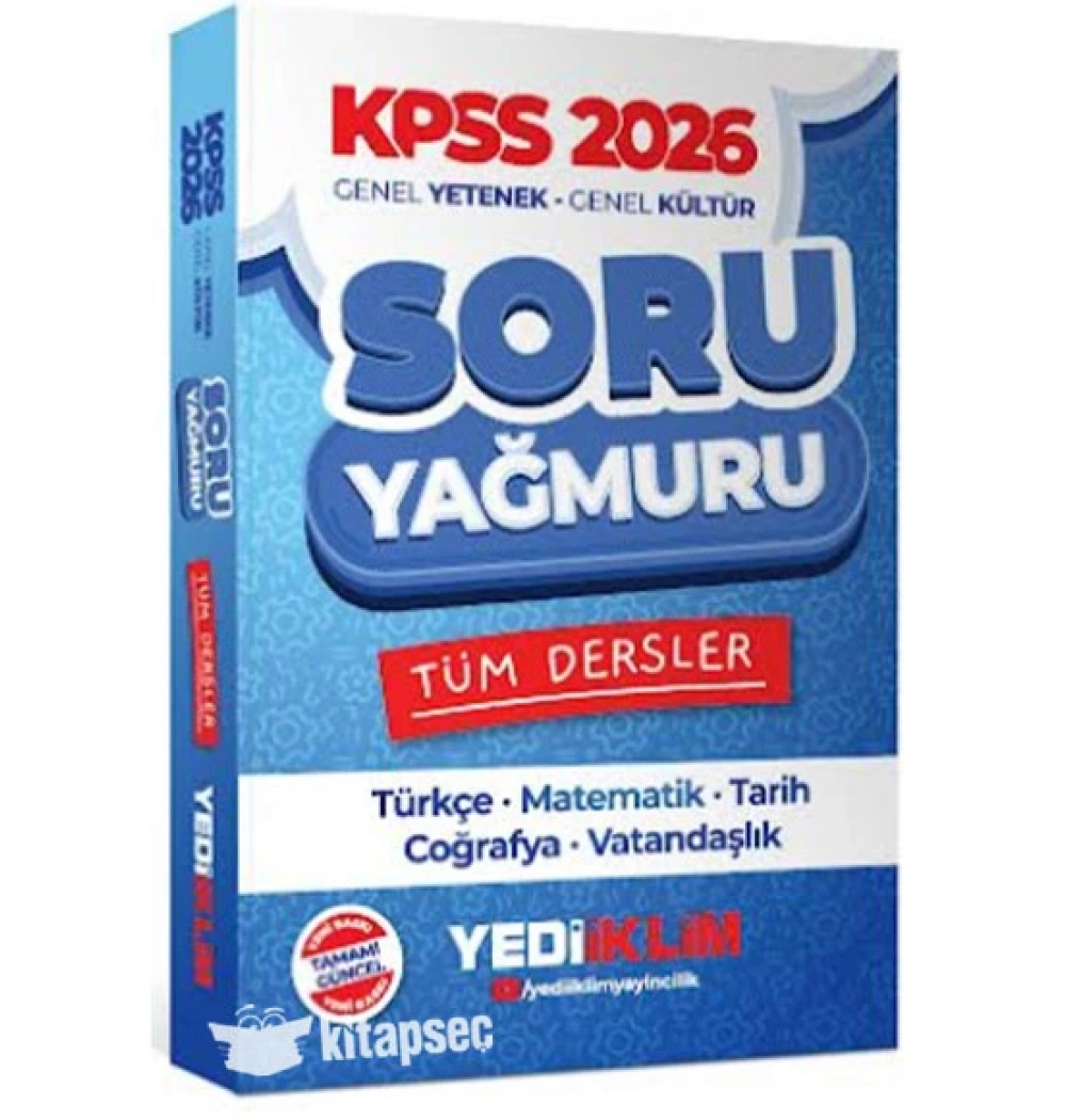KPSS 2026 TÜM DERSLER GY GK SORU YAĞMURU YEDİİKLİM