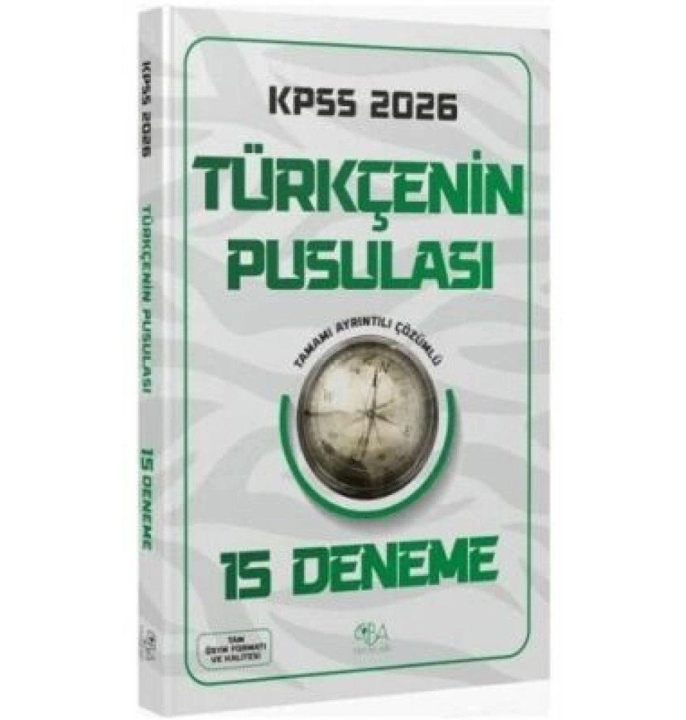 KPSS 2026 TÜRKÇENİN PUSULASI 15 DENEME CBA YAYIN