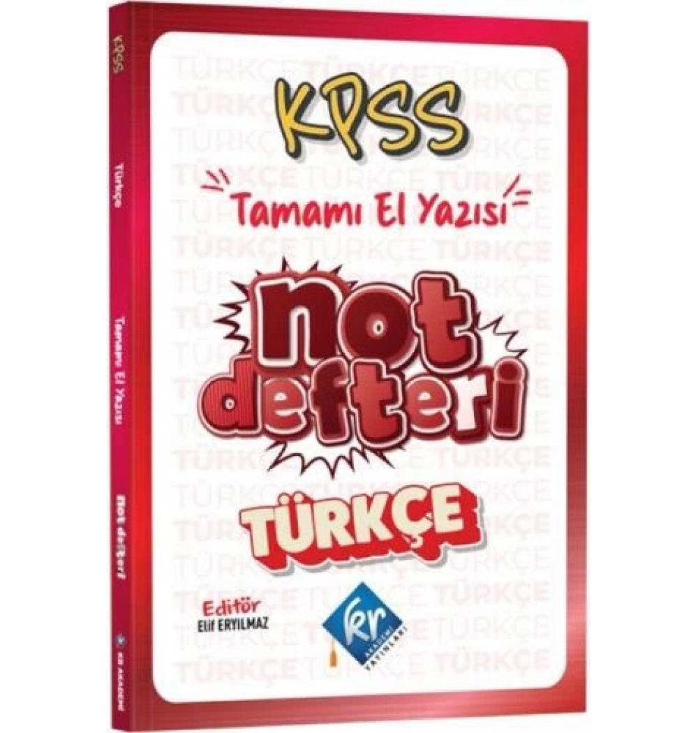 Kpss Türkçe Not Defteri Kr Akademi