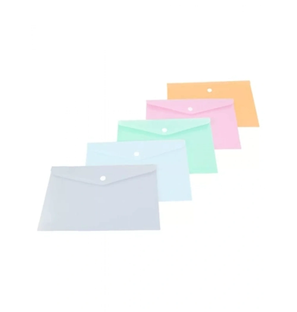Kraf Çıtçıtlı Dosya A4 Pastel Asorti 1279