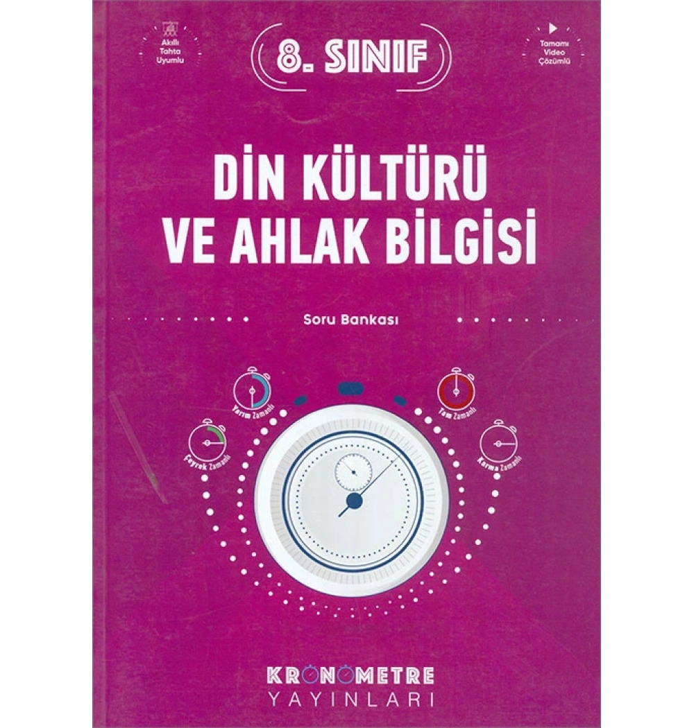 Kronometre 8.Sınıf Din Kültürü Soru Bankası
