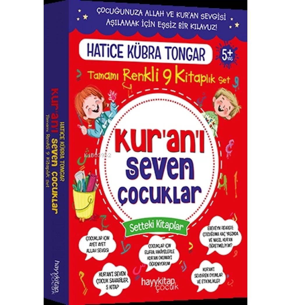Kuranı Seven Çocuklar 9 Kitap Set Hatice Kübra Tongar Hayykitap