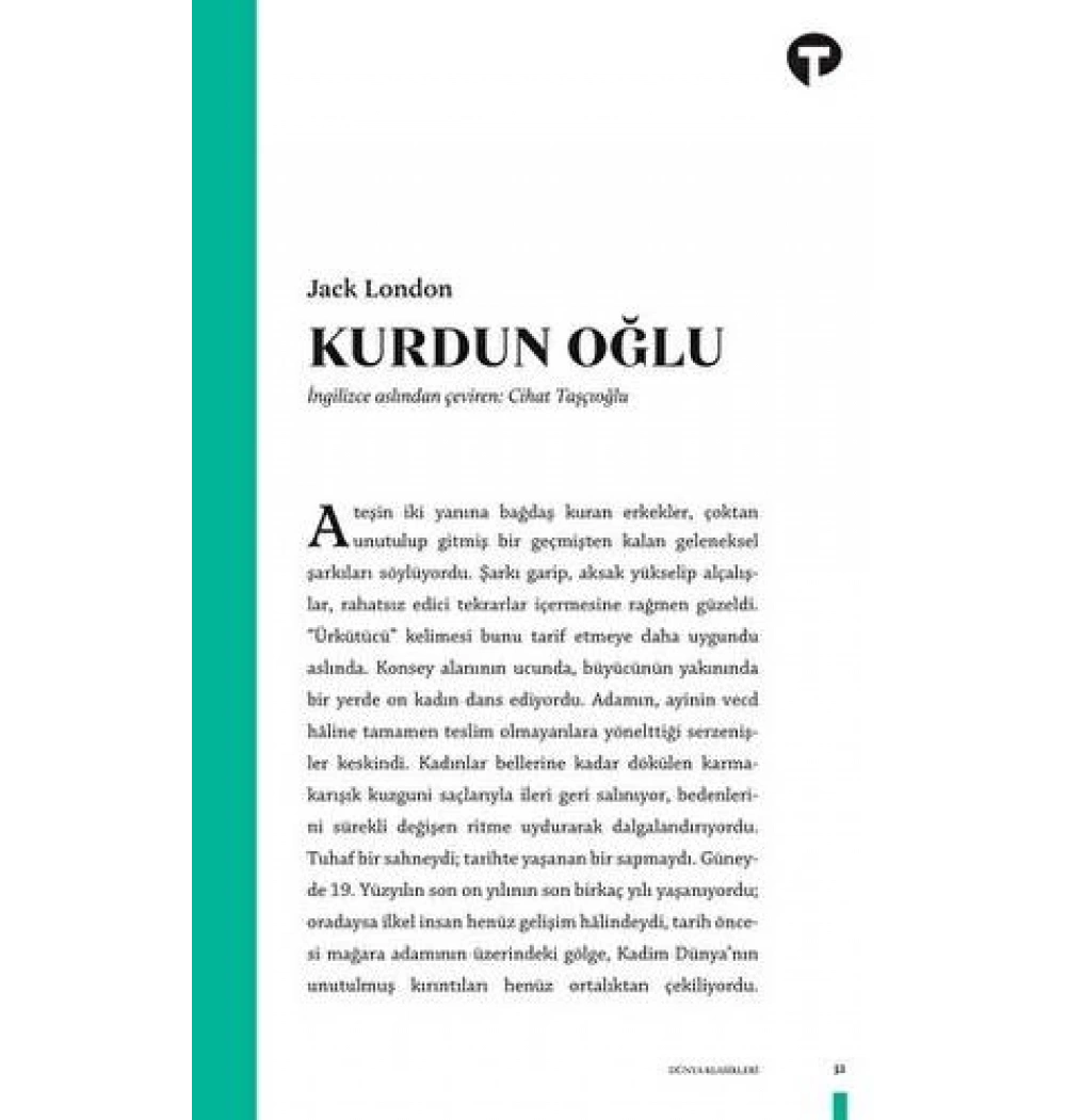 Kurdun Oğlu Jack London Turkuvaz