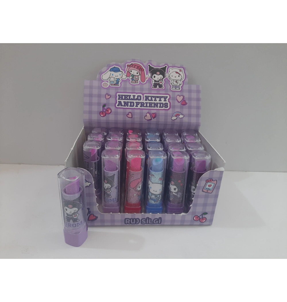 Kuromi & Mymelody & Cınnamorol Ruj Şekilli Silgi 612314