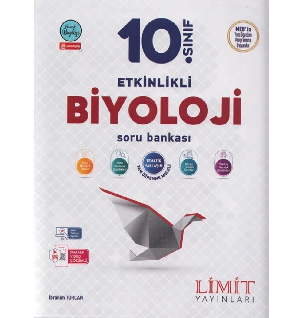 LİMİT 10.SINIF ETKİNLİKLİ BİYOLOJİ SORU BANKASI