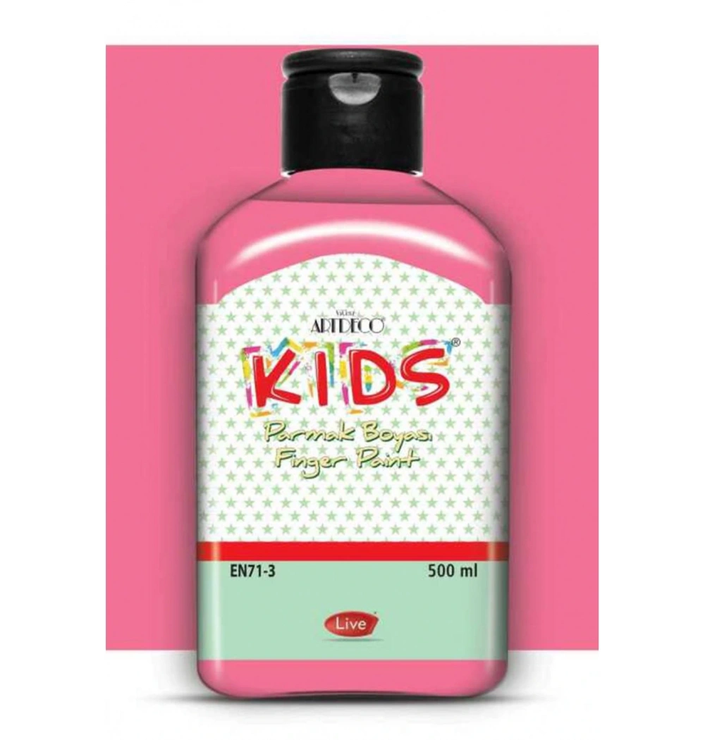 LİSANS ARTDECO PARMAK BOYA 500 ML PEMBE LV-Y-118L-335