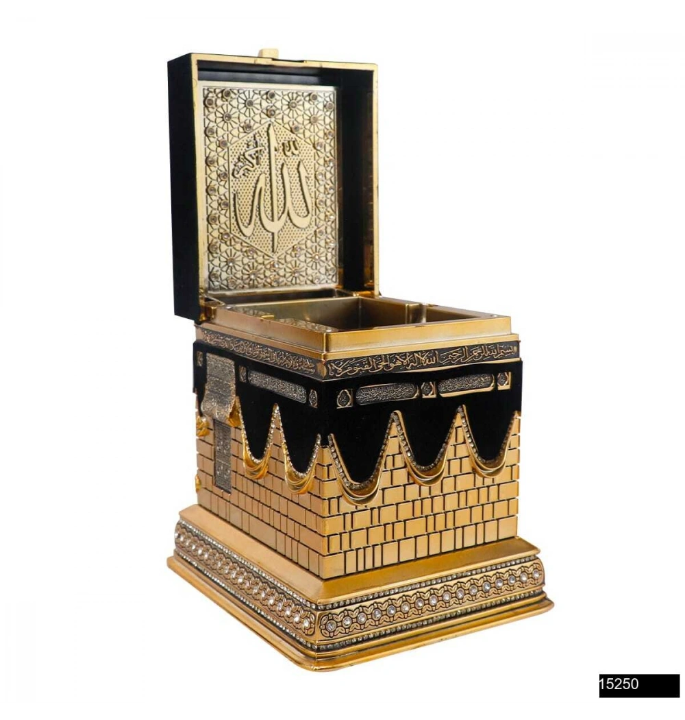 Lüks Kabe Model Kare Biblo - 17x20x21 (Boş Kutu) - Gold