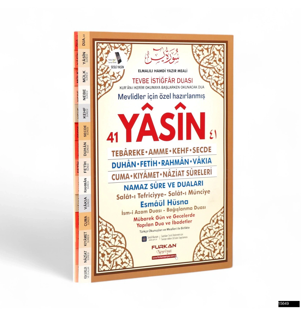 Marifet Rahle Boy 128 Sayfa 3lü Karton Kapak 41 Yasin