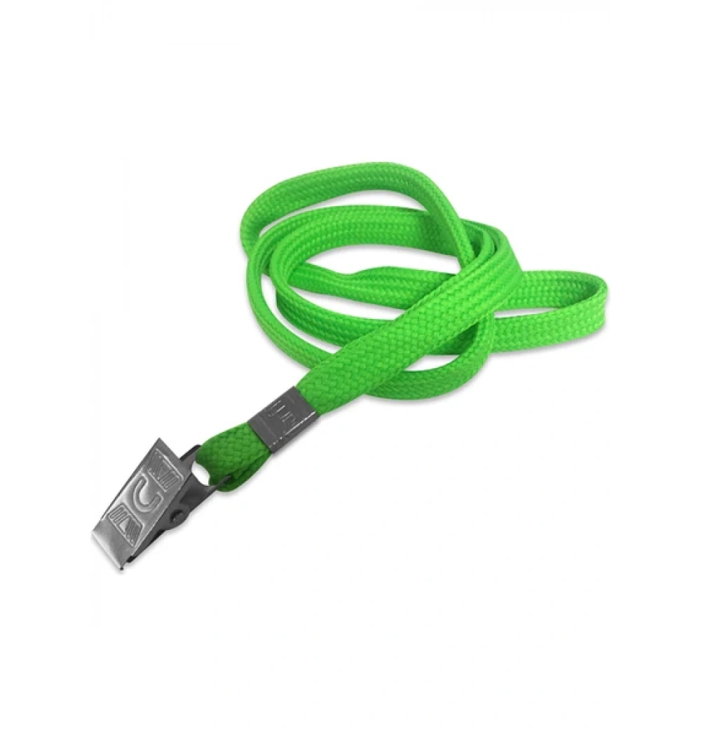 Metal Klipsli Kart Askı İpi Yeşil