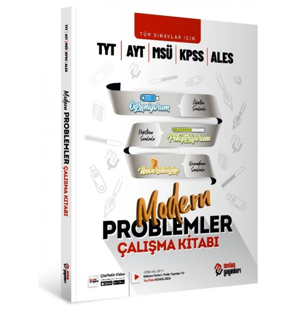 Metin Tüm Sınavlar Modern Problemler Çalışma Kitabı