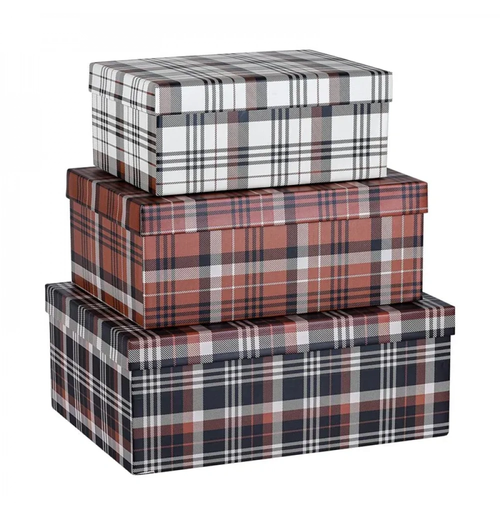 MİKRO MBX-4206 - B BÜYÜK HEDİYE KUTUSU BROWN PLAID