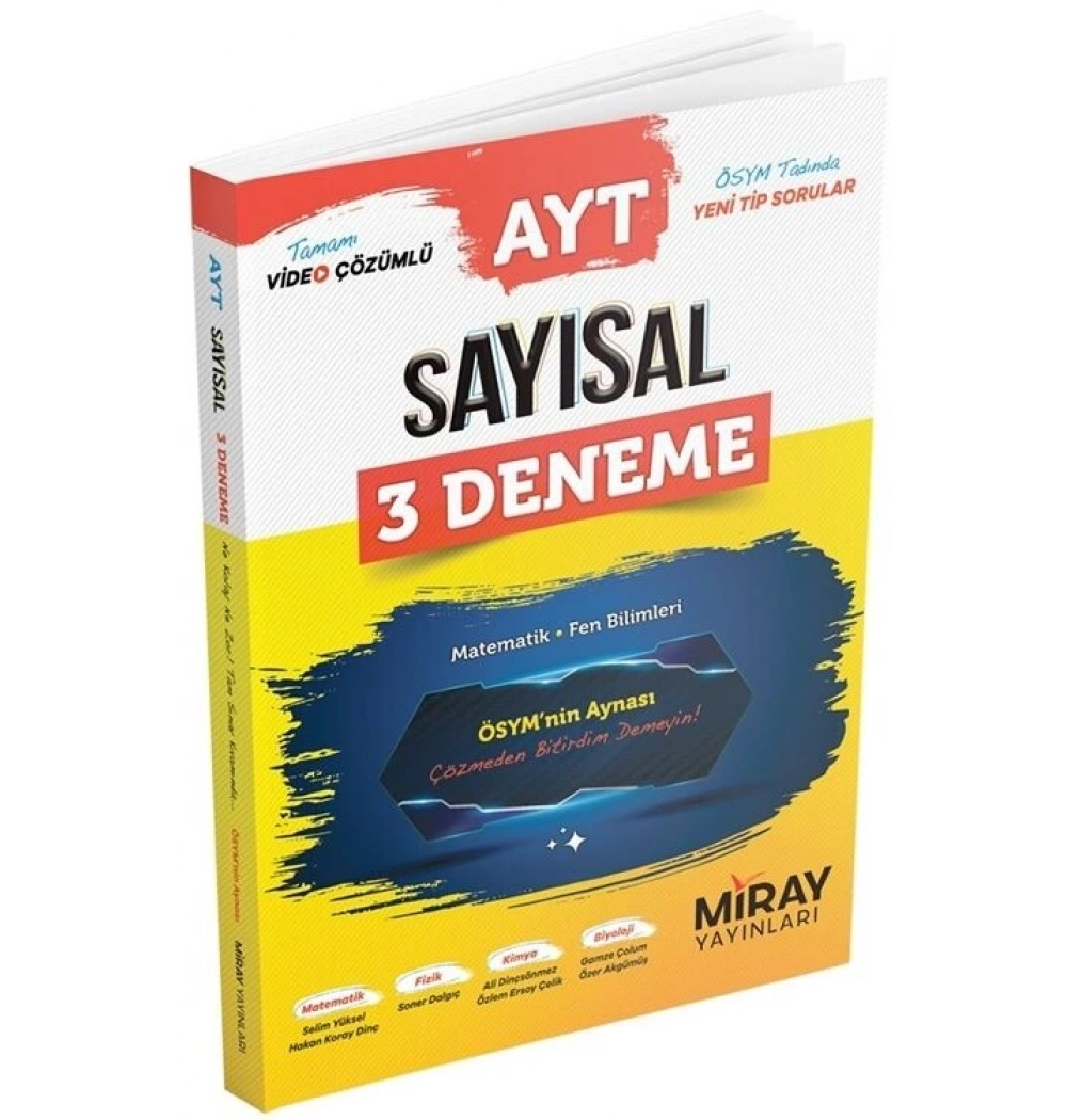 Miray Ayt Sayısal 3 Deneme
