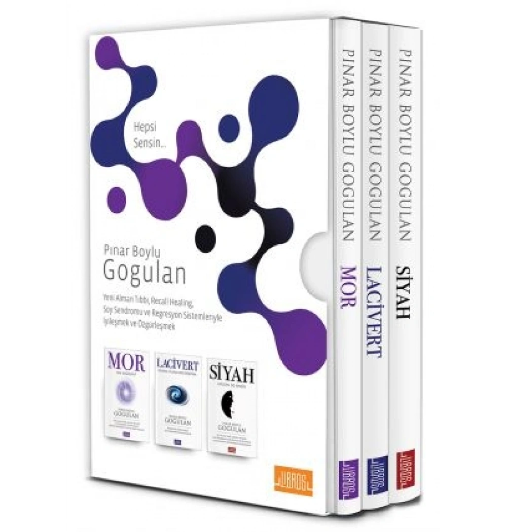 Mor-Lacivert-Siyah 3 Lü Kutulu Set Pınar Boylu