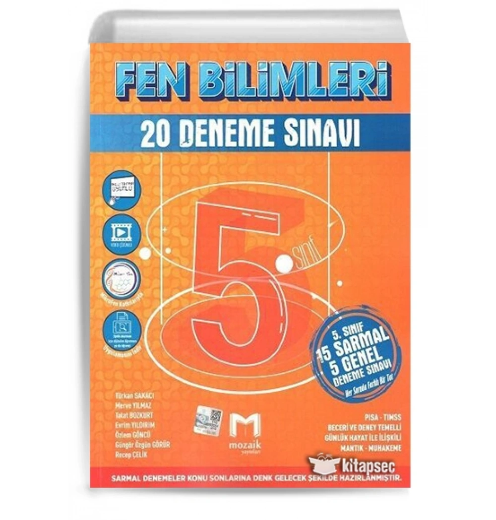 Mozaik 5.Sınıf Fen Bilimleri 20 Deneme Sınavı