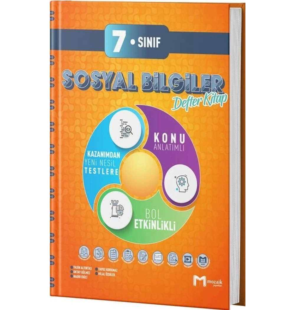 Mozaik 7.Sınıf Sosyal Bilgiler Defter Kitap