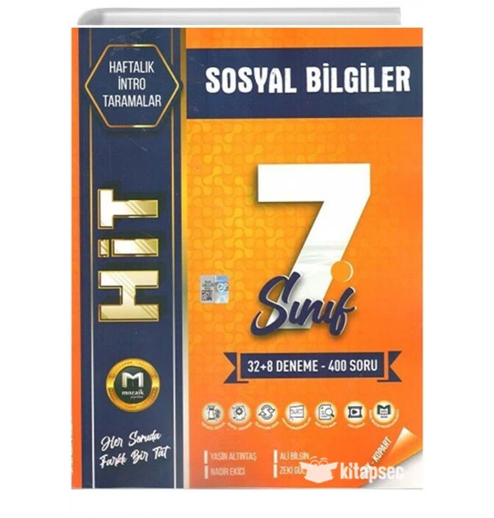Mozaik 7.Sınıf Sosyal Bilgiler Hit 32 Haftalık Denemeler