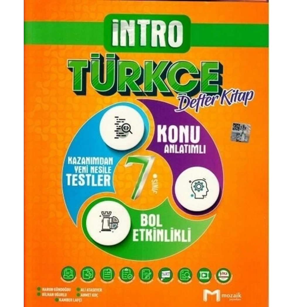 Mozaik 7.Sınıf Türkçe Defter Kitap İntro